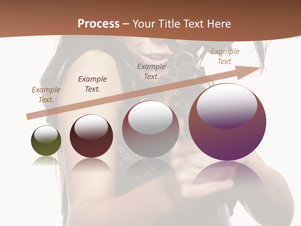 Girl Lingerie Actress PowerPoint Template