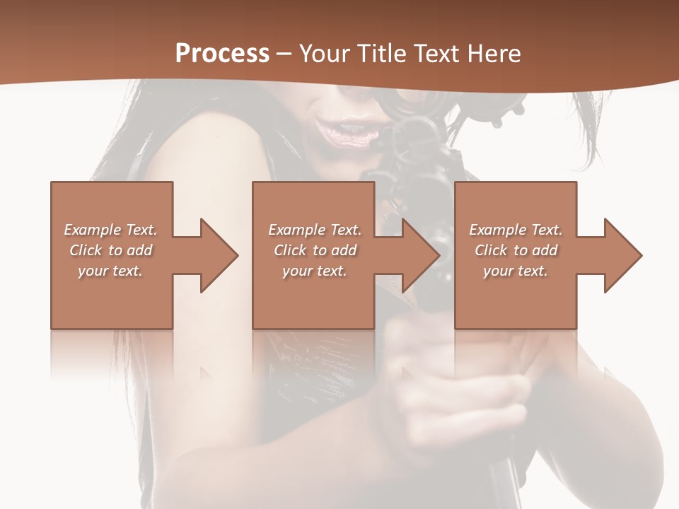 Girl Lingerie Actress PowerPoint Template
