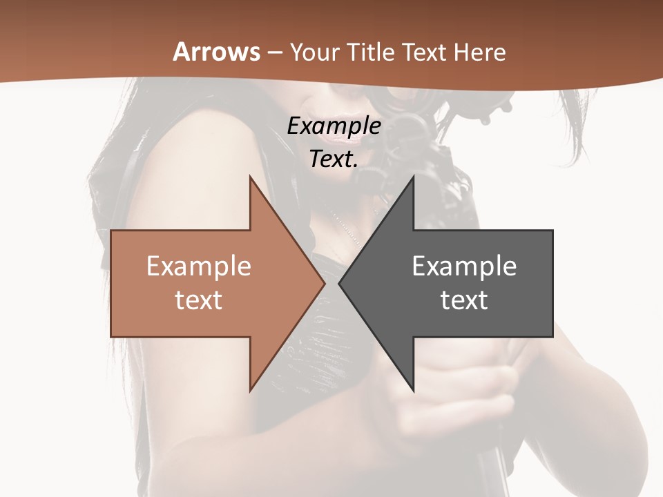 Girl Lingerie Actress PowerPoint Template