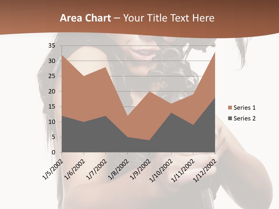 Girl Lingerie Actress PowerPoint Template