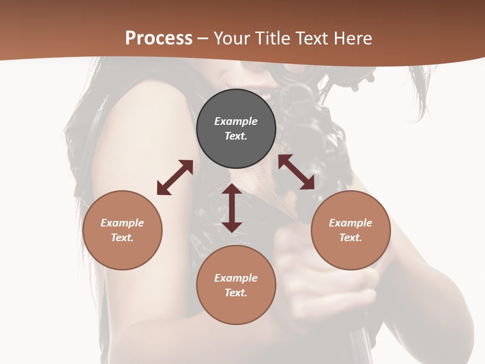 Girl Lingerie Actress PowerPoint Template