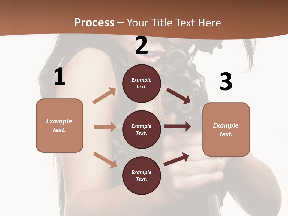 Girl Lingerie Actress PowerPoint Template