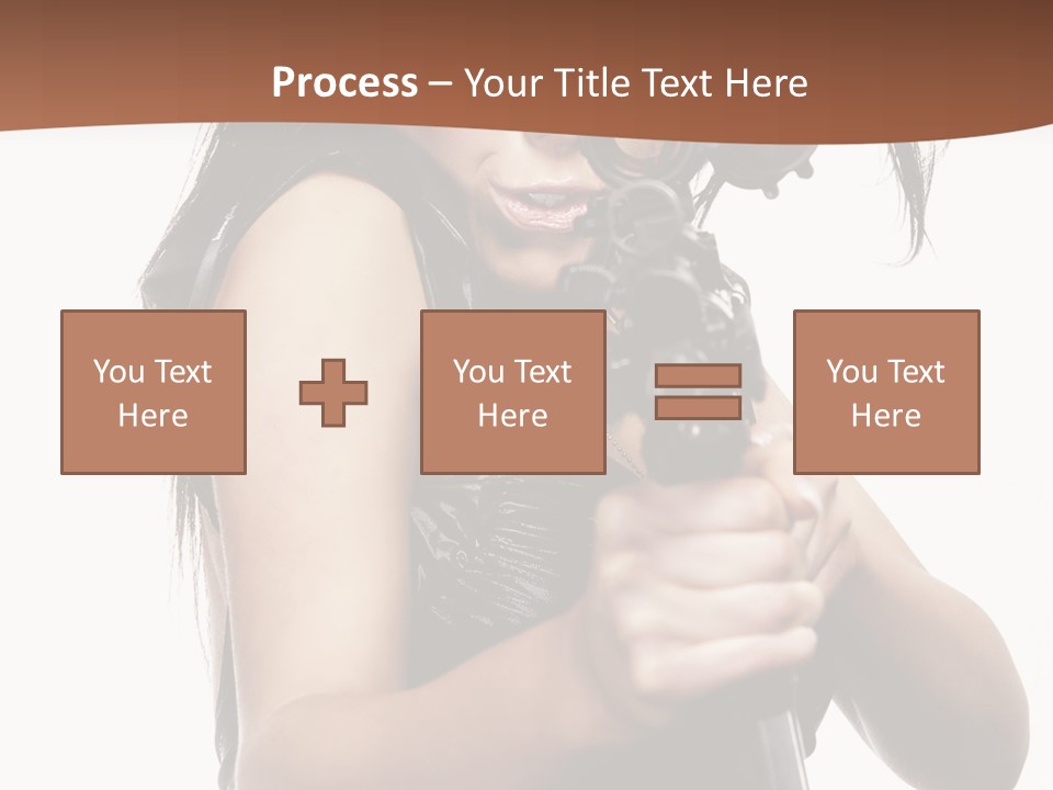 Girl Lingerie Actress PowerPoint Template