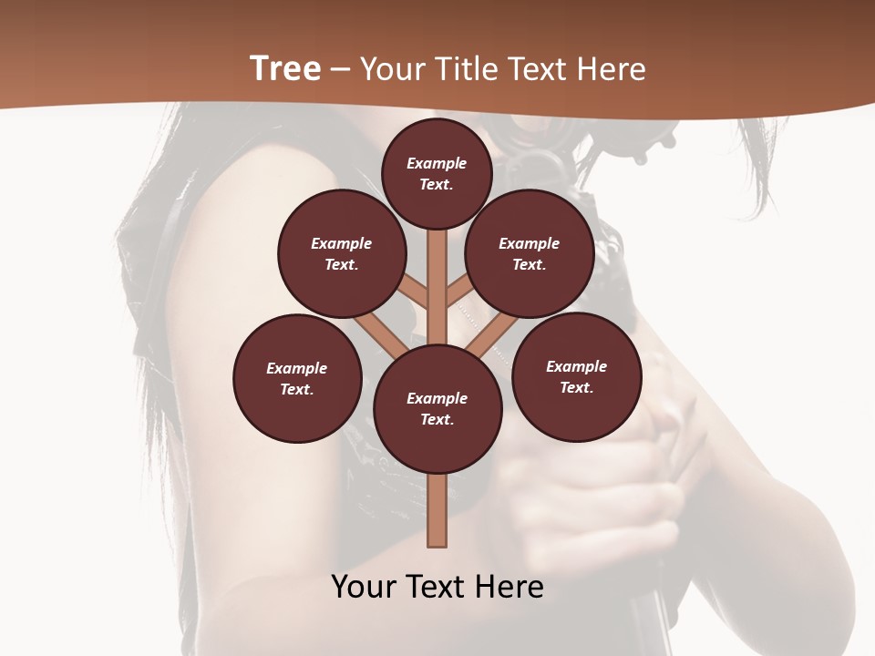 Girl Lingerie Actress PowerPoint Template