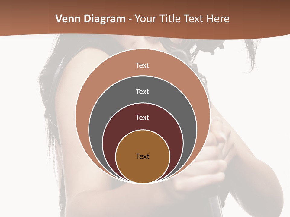 Girl Lingerie Actress PowerPoint Template