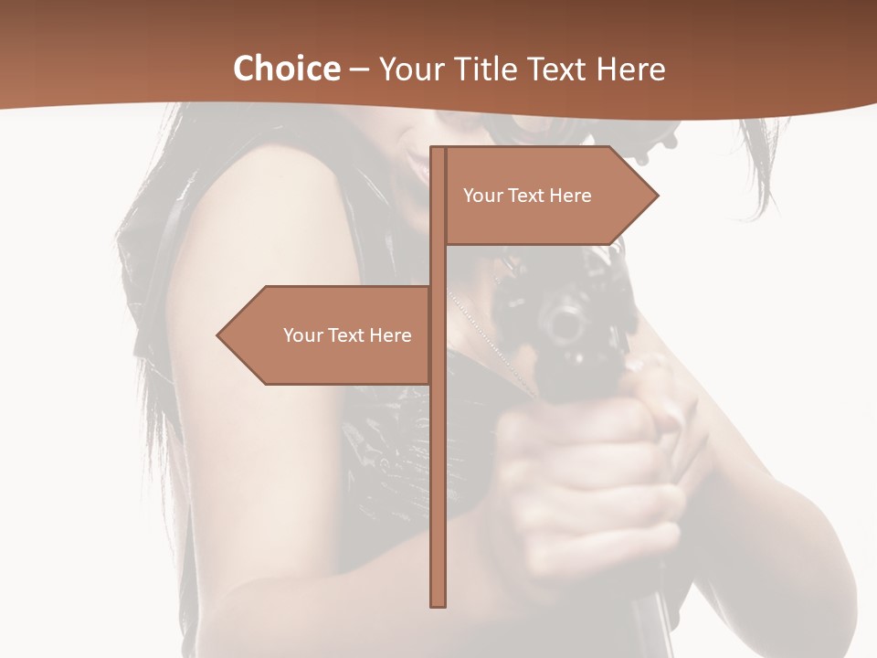 Girl Lingerie Actress PowerPoint Template