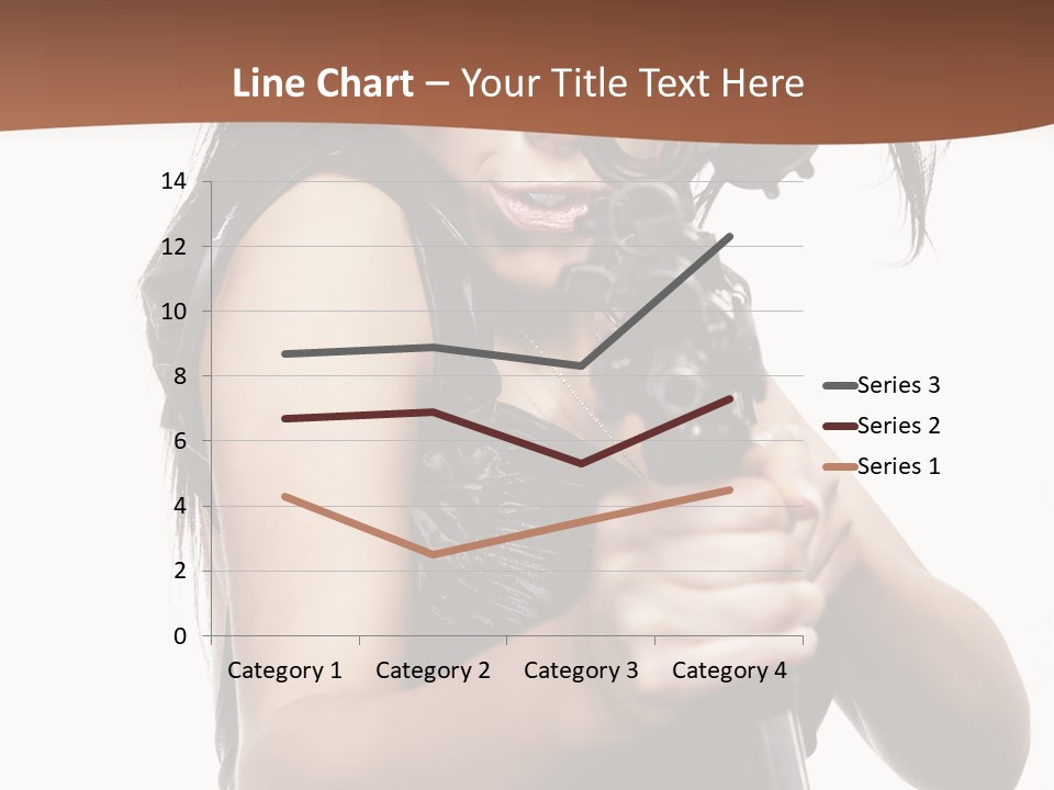 Girl Lingerie Actress PowerPoint Template