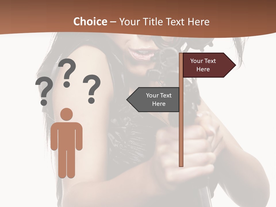 Girl Lingerie Actress PowerPoint Template