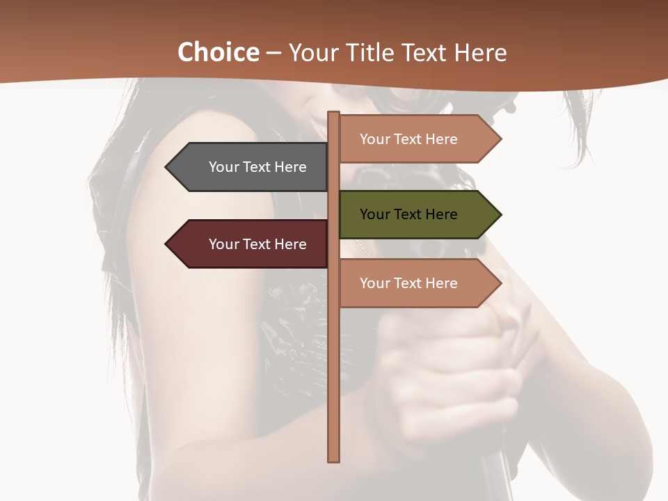 Girl Lingerie Actress PowerPoint Template