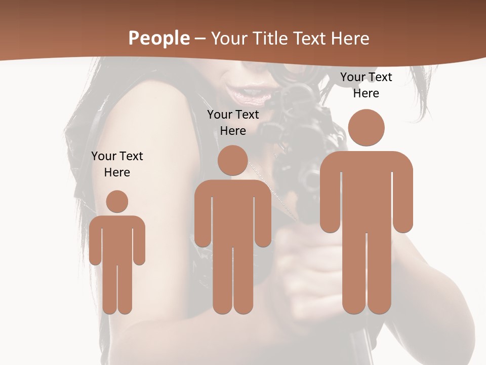 Girl Lingerie Actress PowerPoint Template