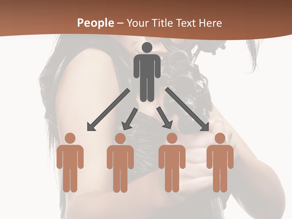 Girl Lingerie Actress PowerPoint Template