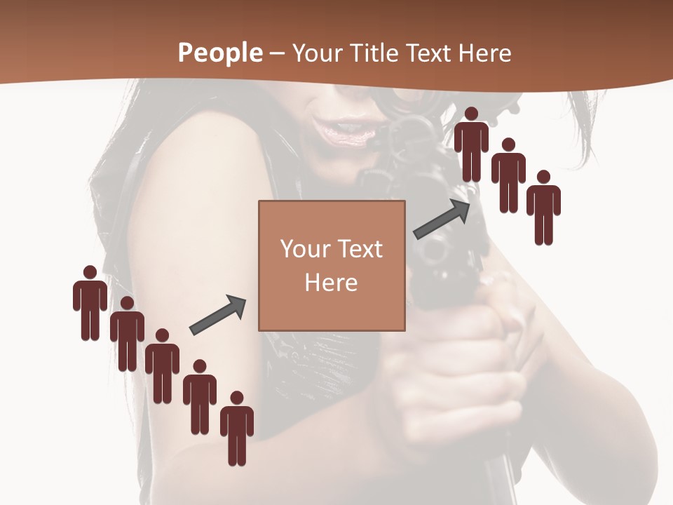 Girl Lingerie Actress PowerPoint Template