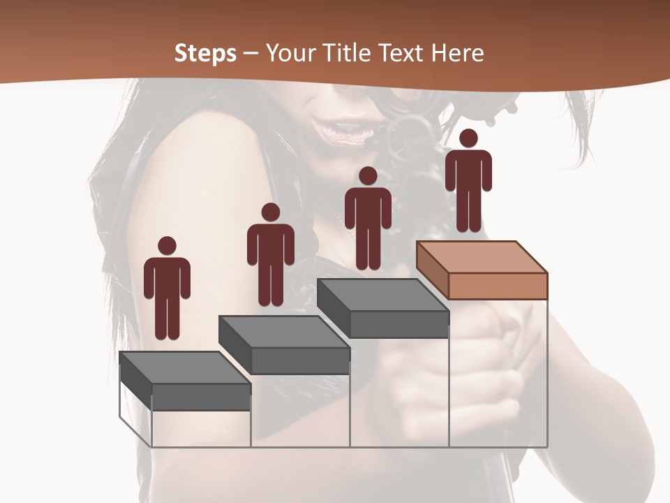 Girl Lingerie Actress PowerPoint Template