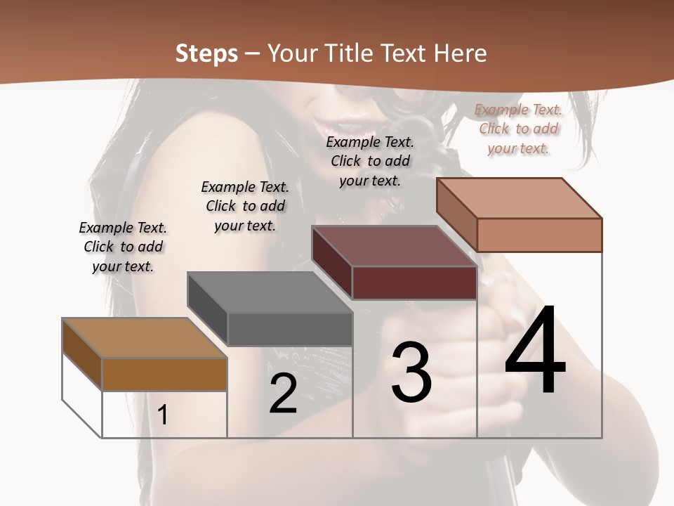 Girl Lingerie Actress PowerPoint Template
