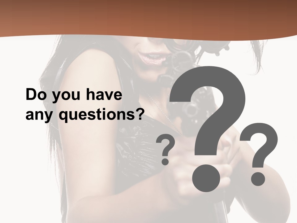 Girl Lingerie Actress PowerPoint Template