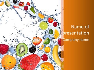 Color Macro Falling PowerPoint Template