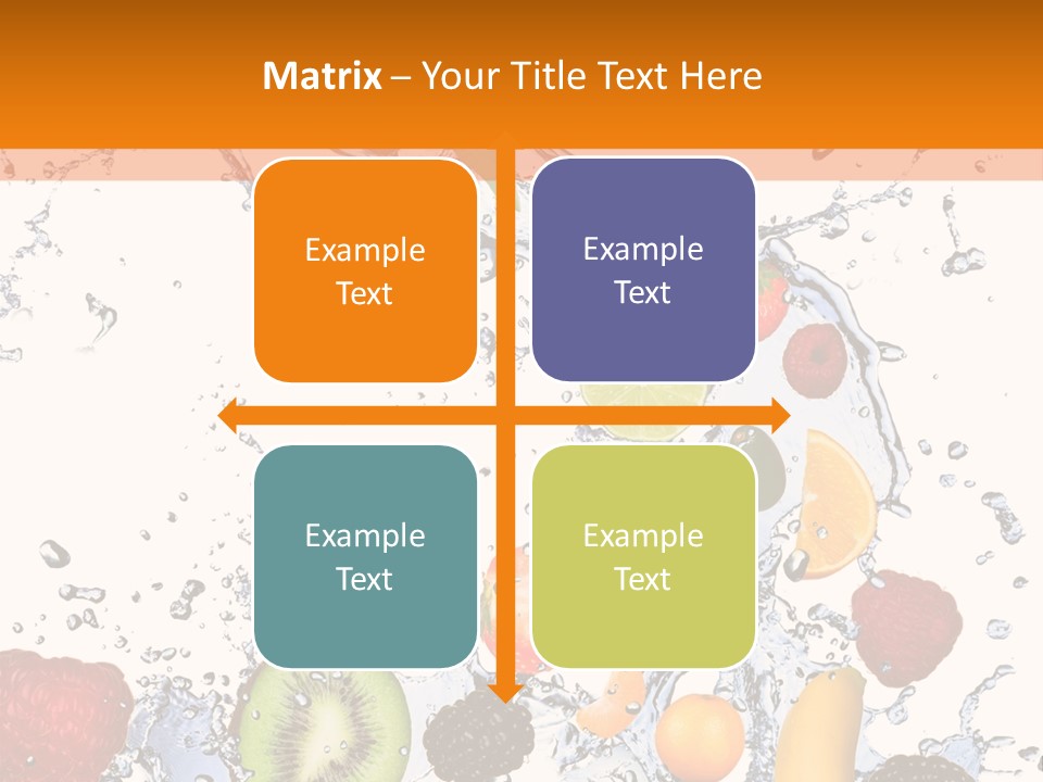 Color Macro Falling PowerPoint Template