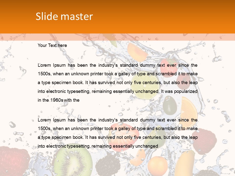 Color Macro Falling PowerPoint Template