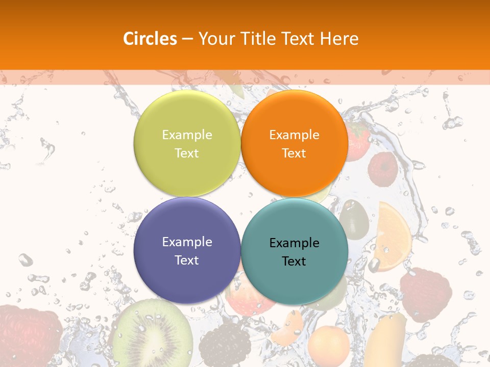 Color Macro Falling PowerPoint Template