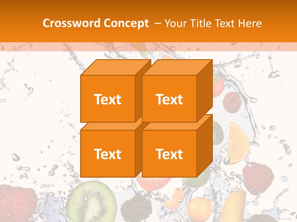 Color Macro Falling PowerPoint Template