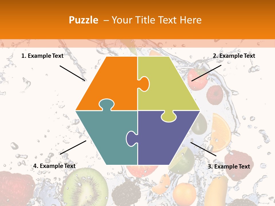 Color Macro Falling PowerPoint Template