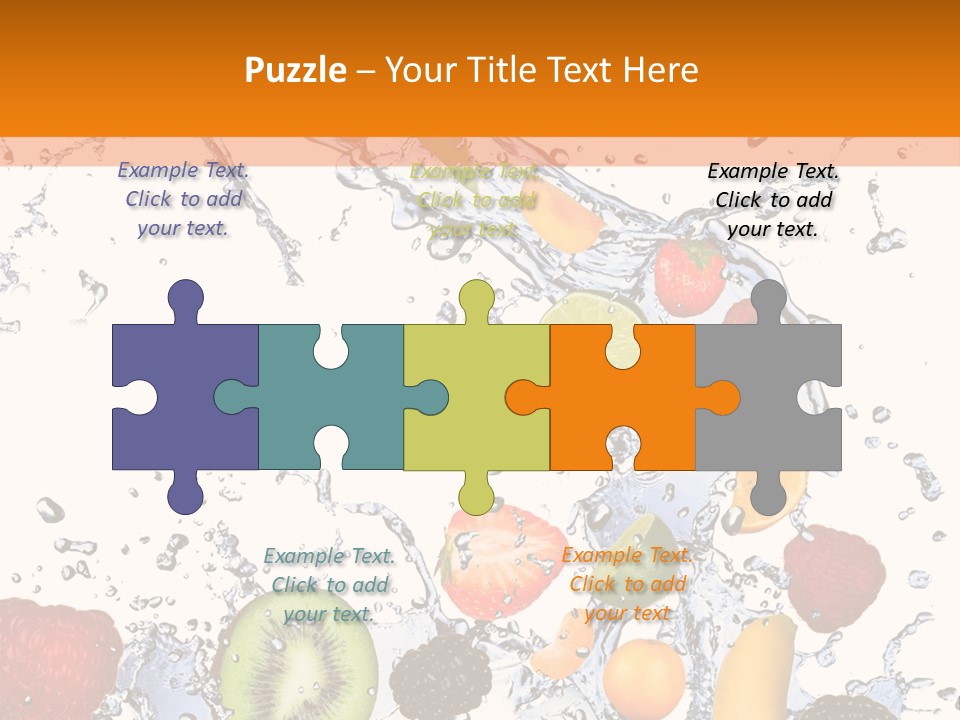 Color Macro Falling PowerPoint Template