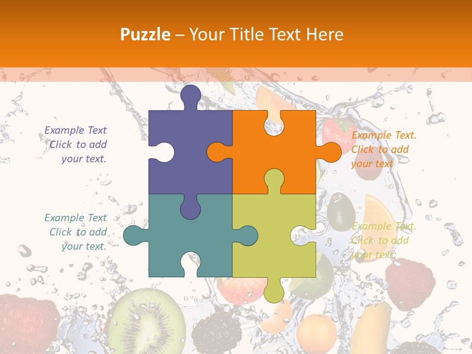 Color Macro Falling PowerPoint Template