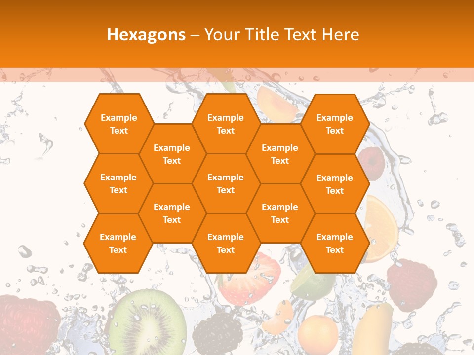 Color Macro Falling PowerPoint Template