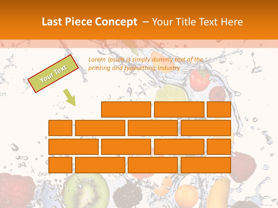 Color Macro Falling PowerPoint Template