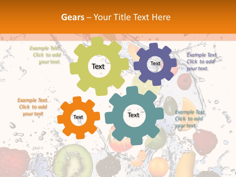 Color Macro Falling PowerPoint Template