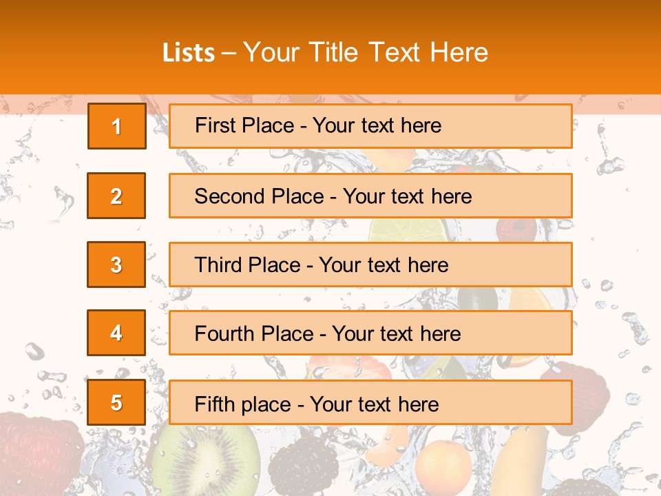 Color Macro Falling PowerPoint Template