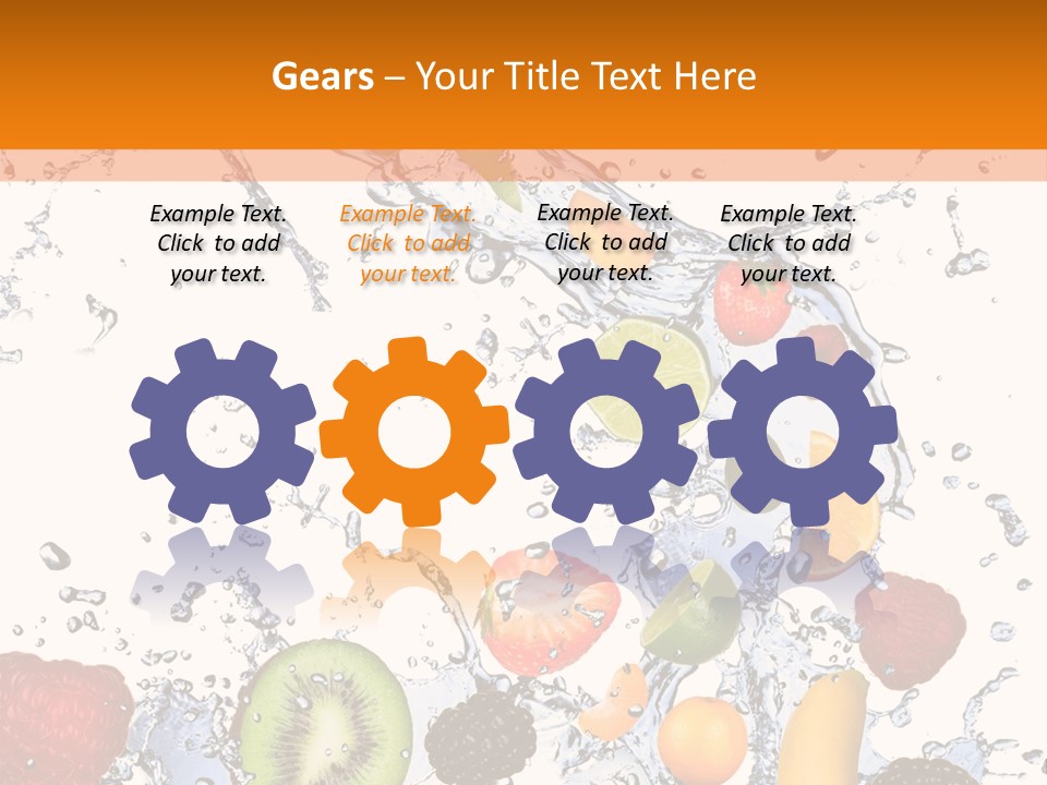 Color Macro Falling PowerPoint Template