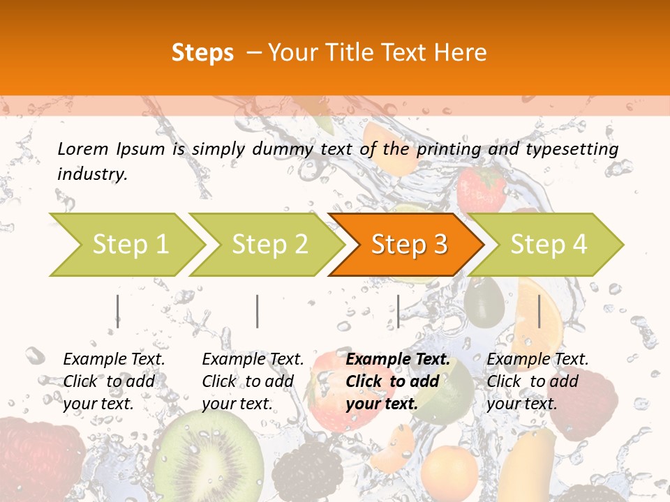 Color Macro Falling PowerPoint Template