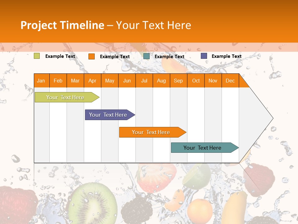 Color Macro Falling PowerPoint Template