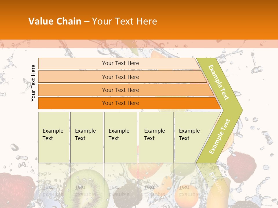 Color Macro Falling PowerPoint Template