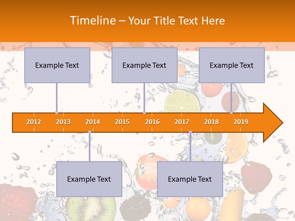Color Macro Falling PowerPoint Template