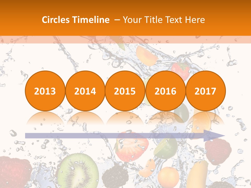Color Macro Falling PowerPoint Template