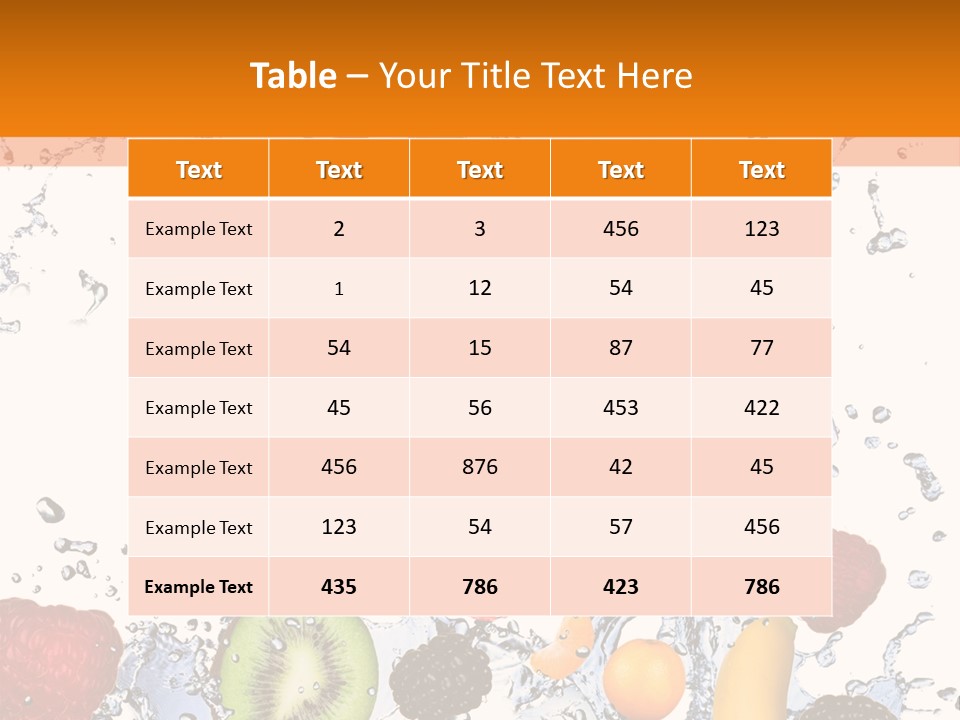 Color Macro Falling PowerPoint Template
