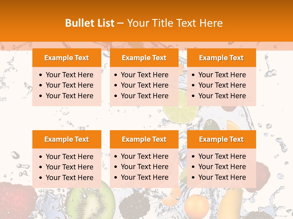 Color Macro Falling PowerPoint Template
