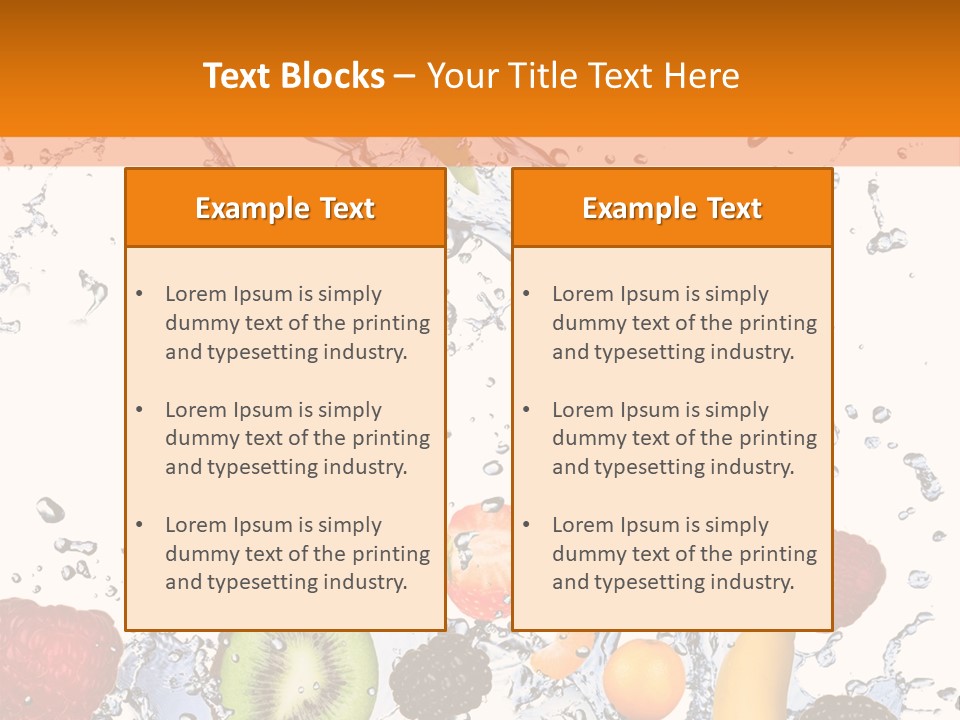 Color Macro Falling PowerPoint Template