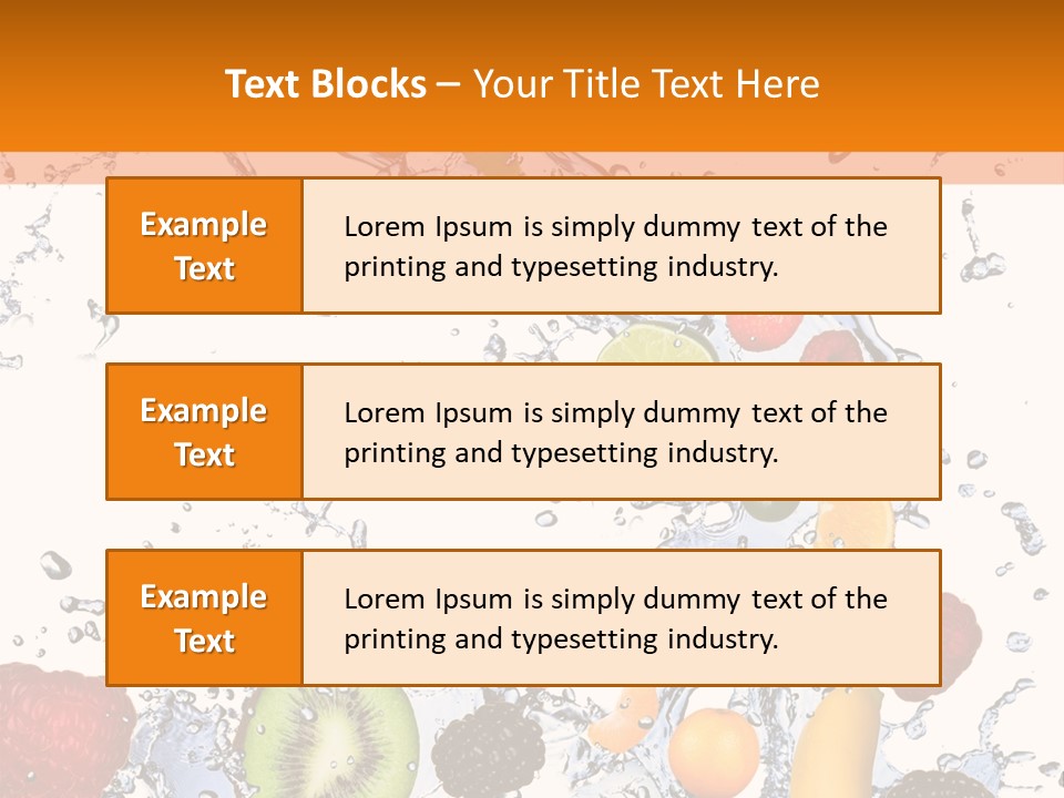 Color Macro Falling PowerPoint Template