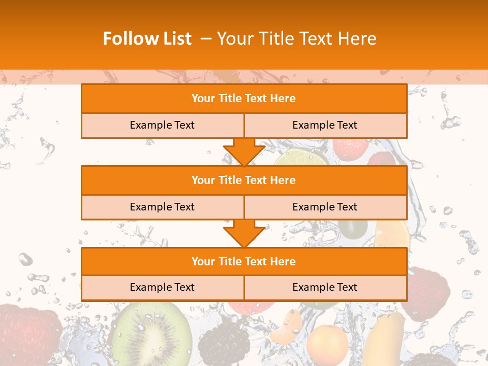 Color Macro Falling PowerPoint Template