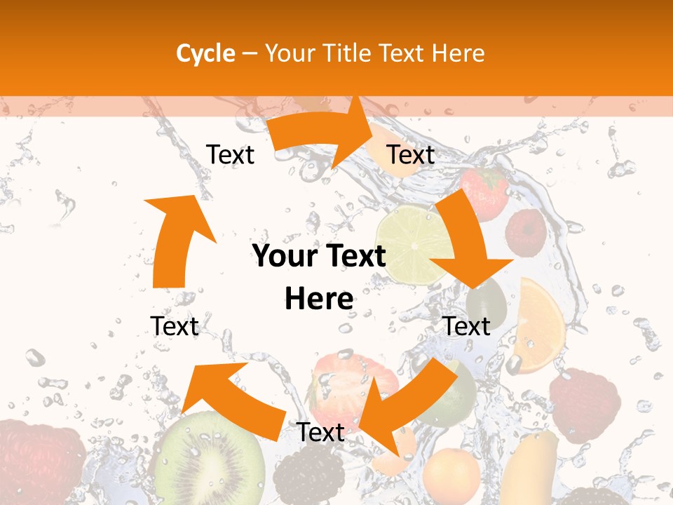 Color Macro Falling PowerPoint Template