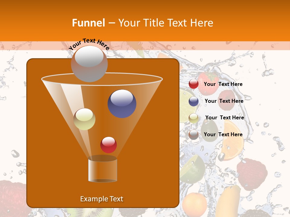 Color Macro Falling PowerPoint Template