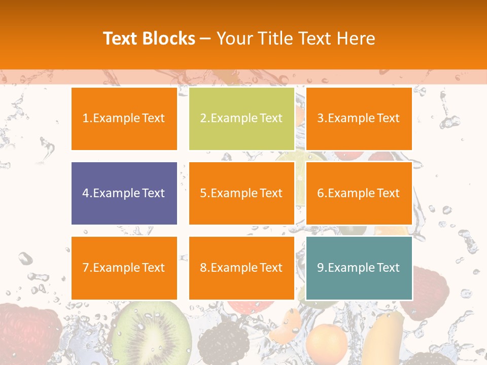 Color Macro Falling PowerPoint Template