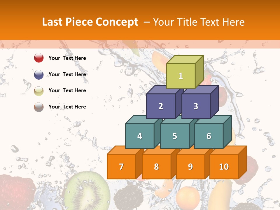 Color Macro Falling PowerPoint Template
