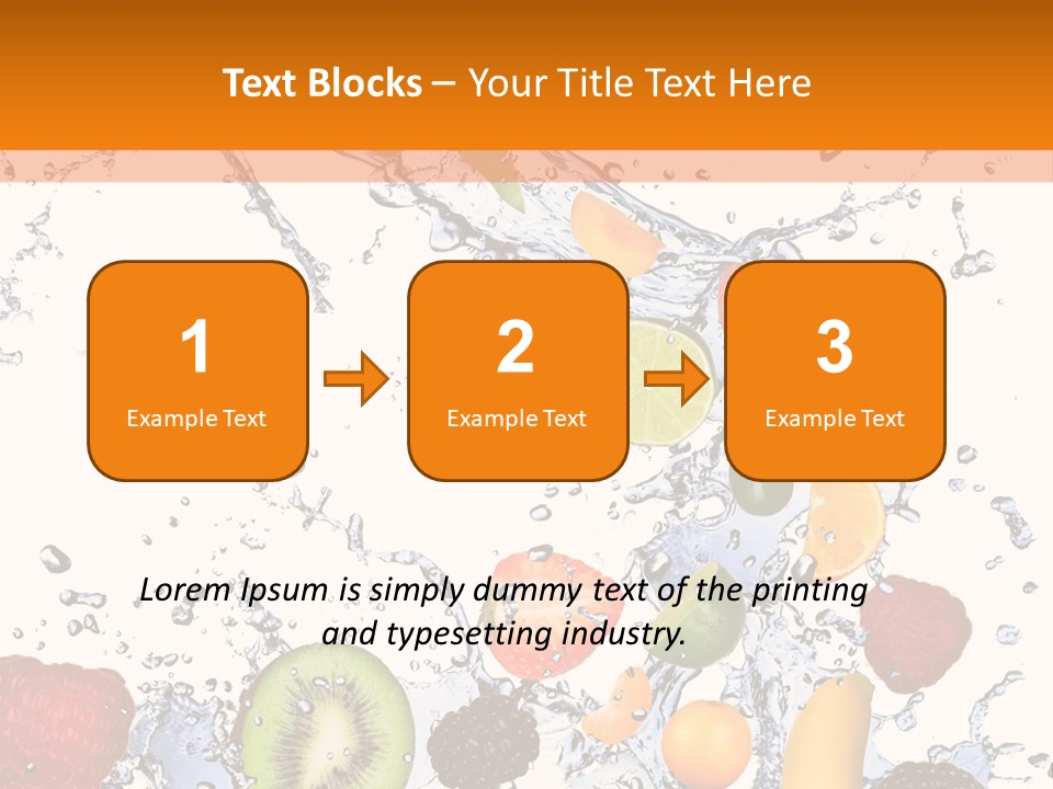 Color Macro Falling PowerPoint Template