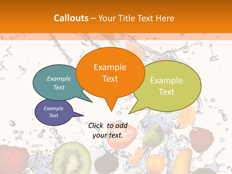 Color Macro Falling PowerPoint Template