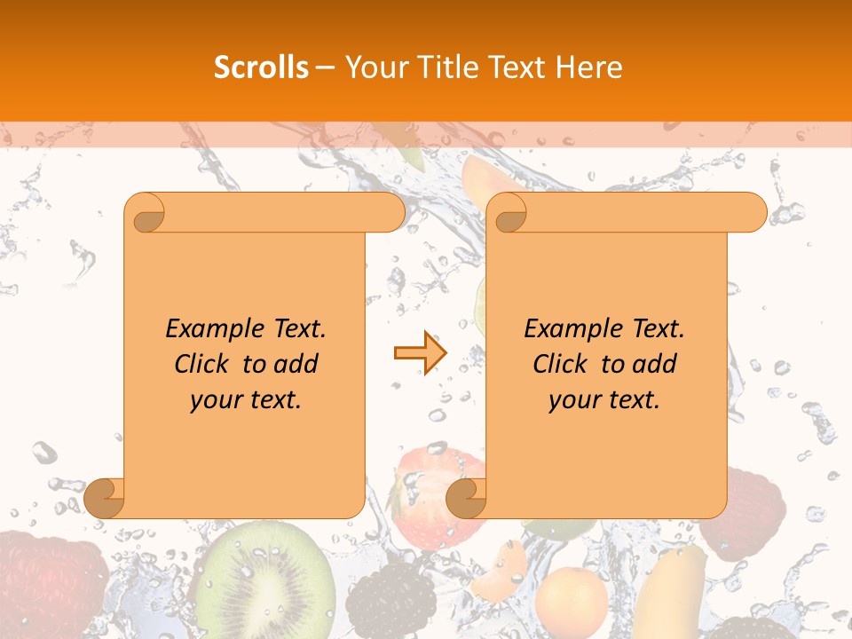 Color Macro Falling PowerPoint Template