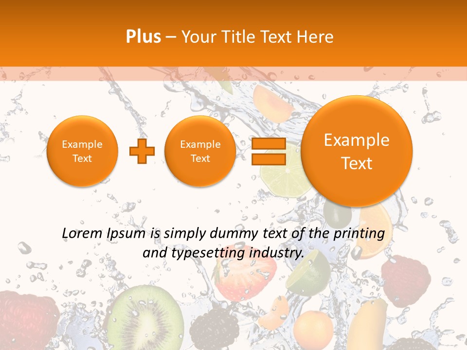 Color Macro Falling PowerPoint Template